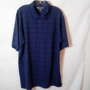 Pebble Beach Polo Golf shirt XL Blue striped